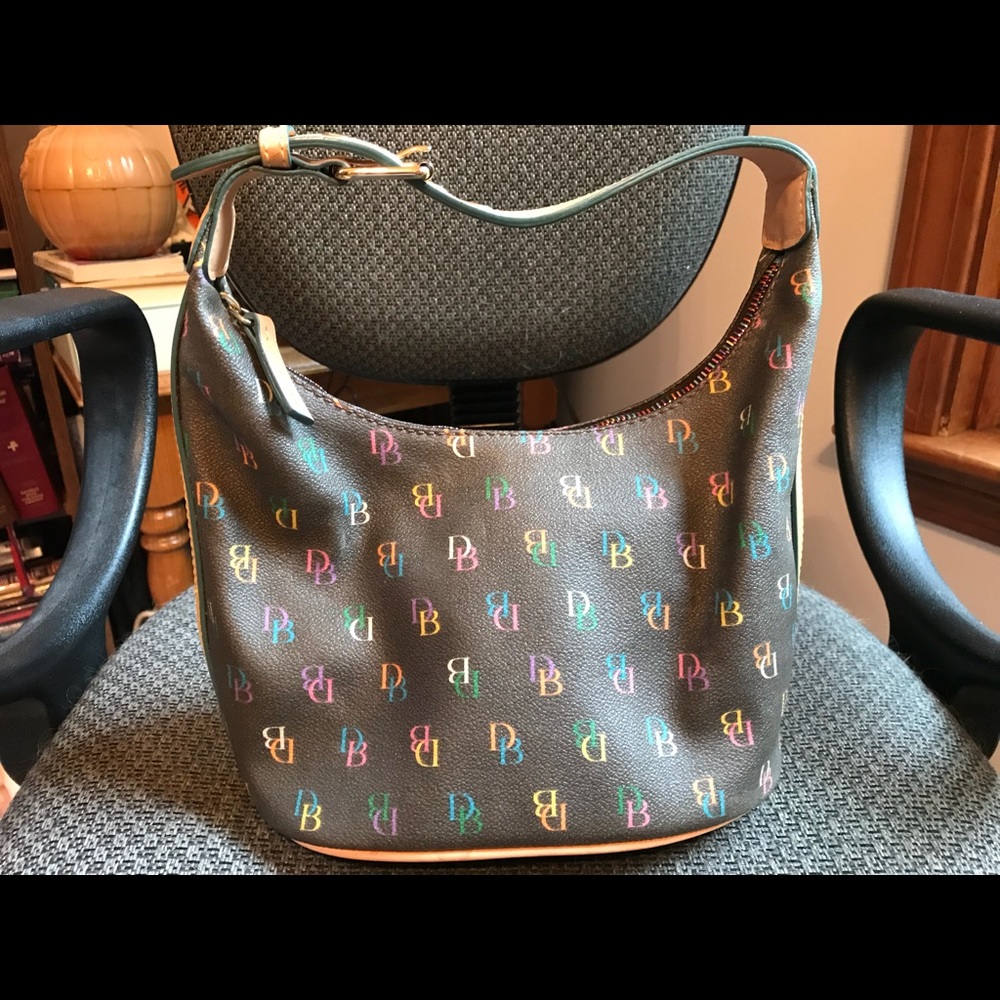 Dooney and Bourke Medium sized logo bucket bag